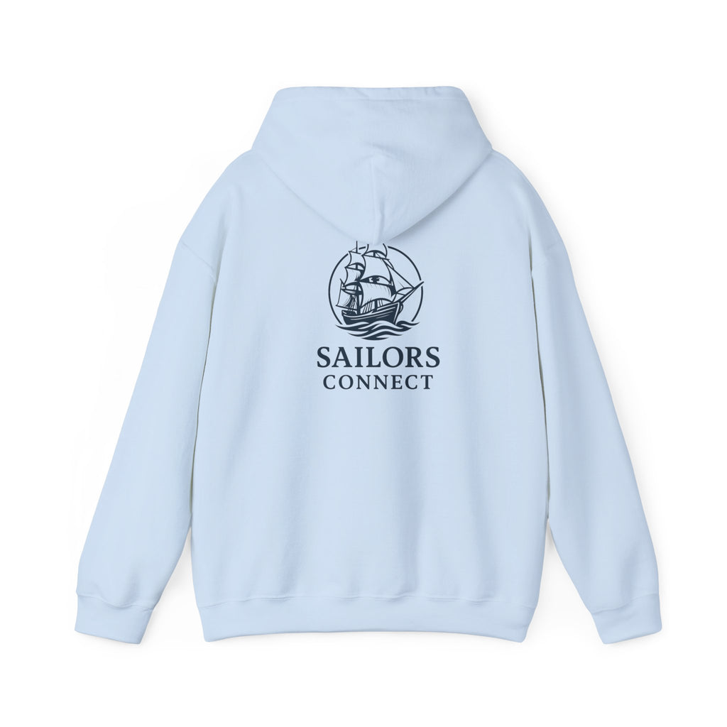 Sailors Connect Hoodie — Vintage Ship Graphic Nautical Sweatshirt