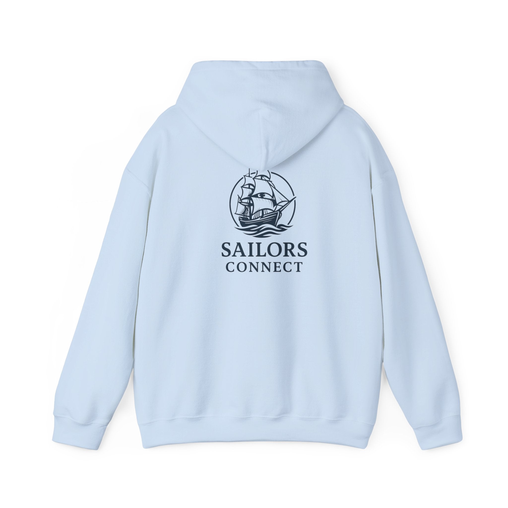 Sailors Connect Hoodie — Vintage Ship Graphic Nautical Sweatshirt