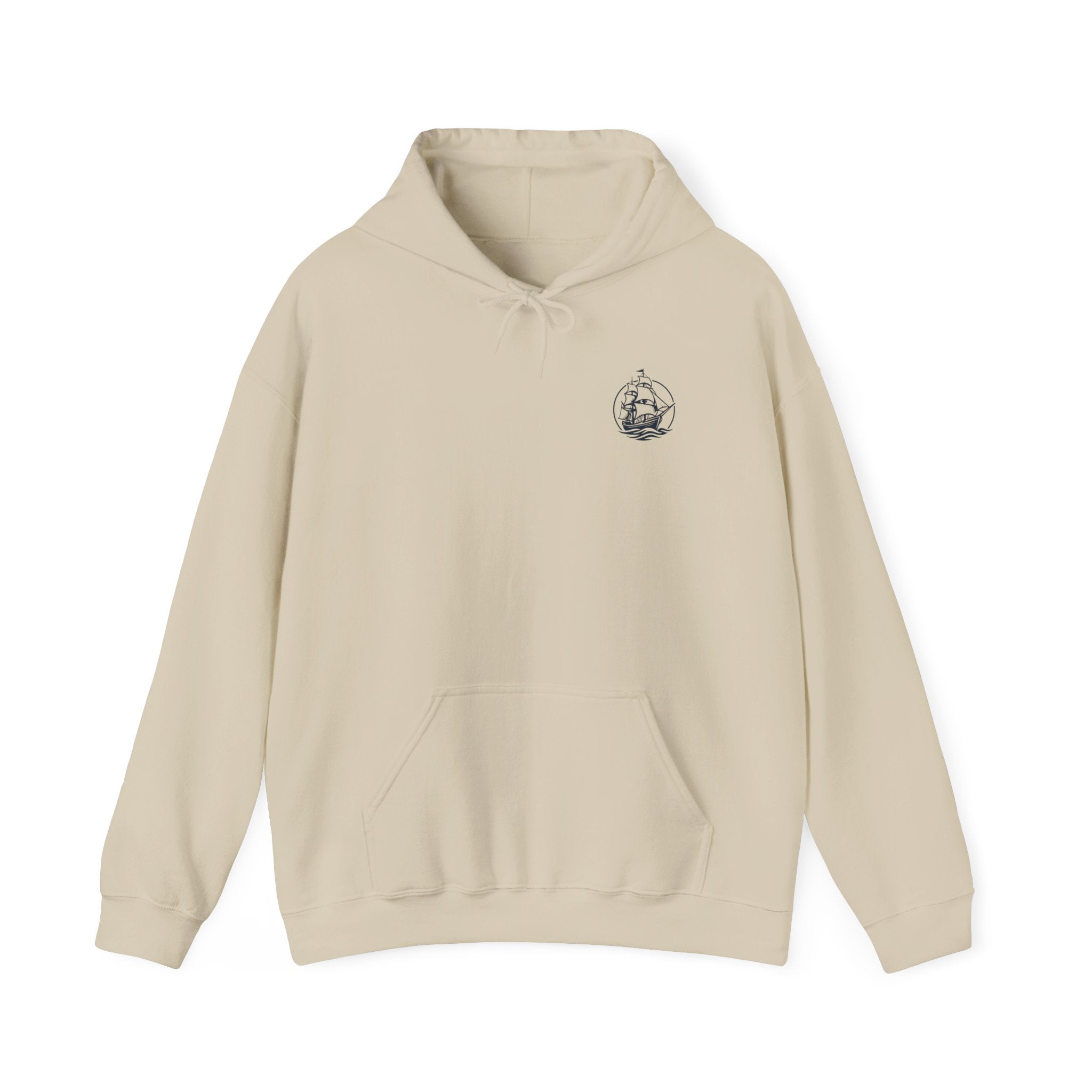 Sailors Connect Hoodie — Vintage Ship Graphic Nautical Sweatshirt