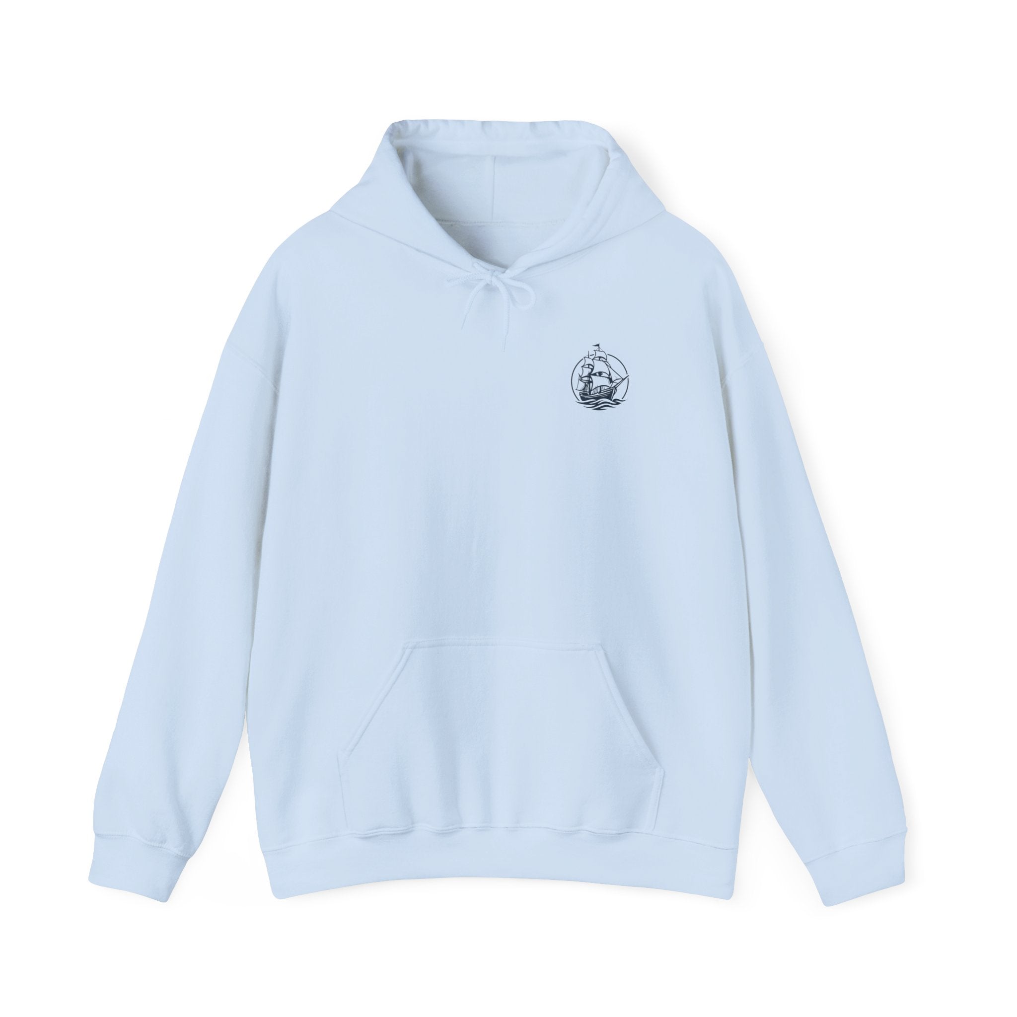 Sailors Connect Hoodie — Vintage Ship Graphic Nautical Sweatshirt
